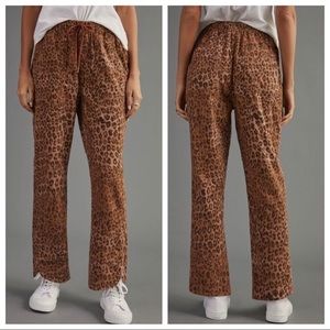Anthropologie Pilcro Cottage Corduroy Pants - Leopard - XS